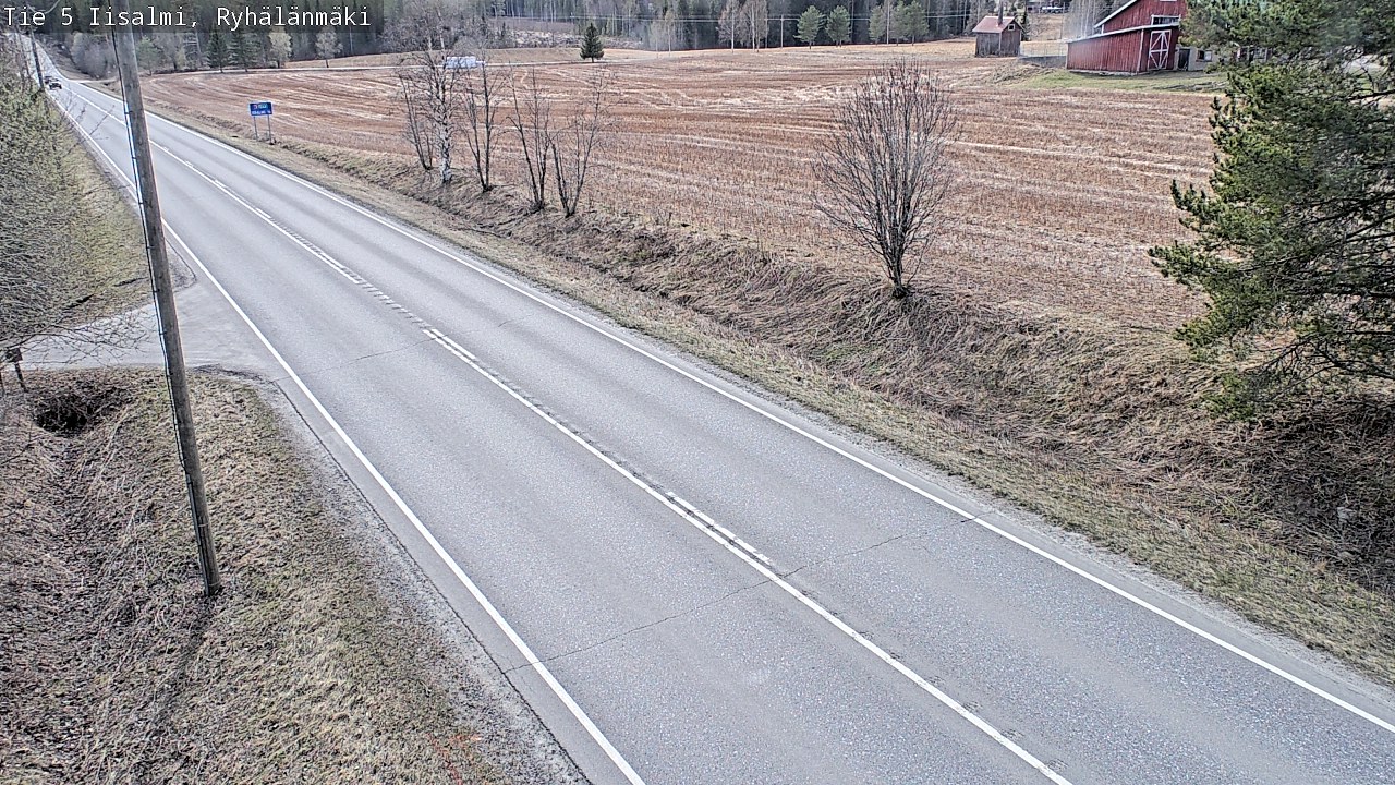 Weather Camera Image Väg 5 Idensalmi, Ryhälänmäki, Iisalmi, Pohjois-Savo