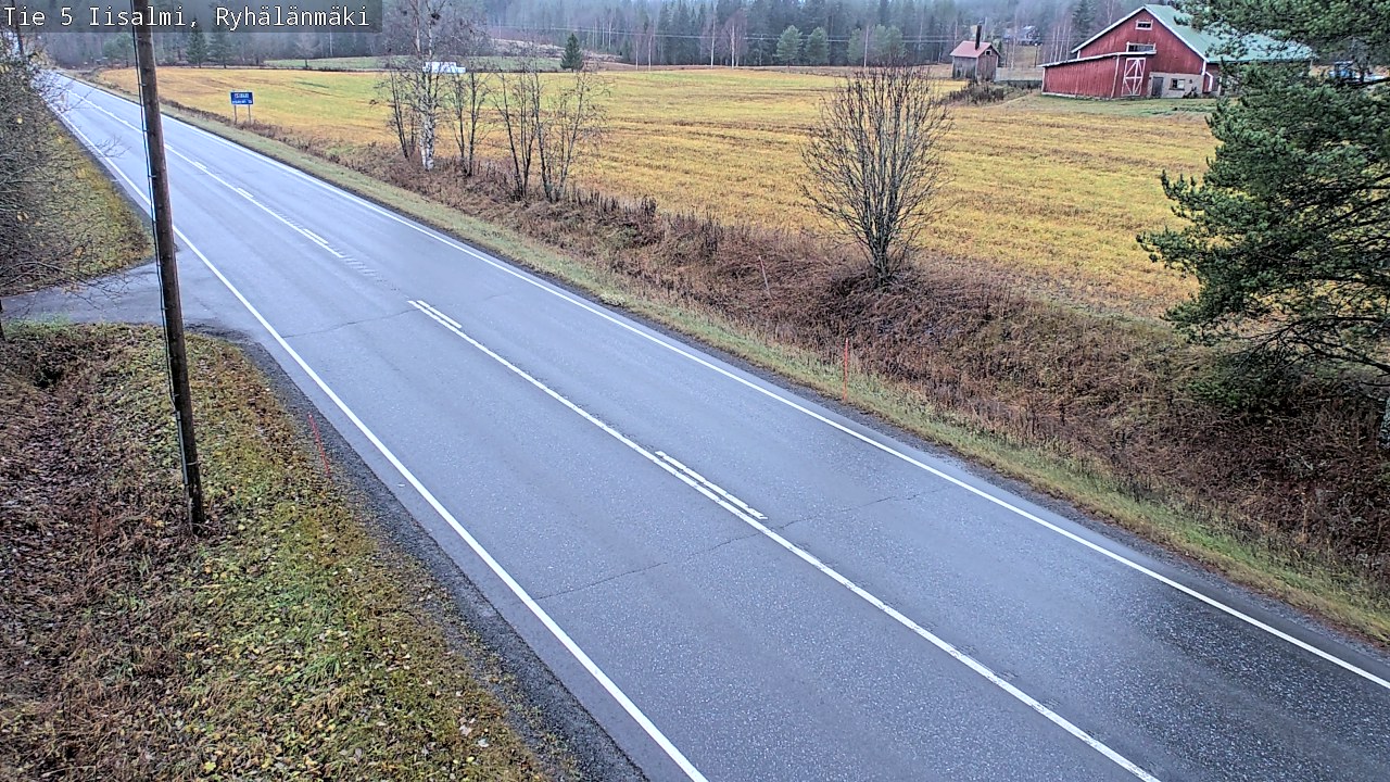Weather Camera Image Road 5 Iisalmi, Ryhälänmäki, Iisalmi, Pohjois-Savo