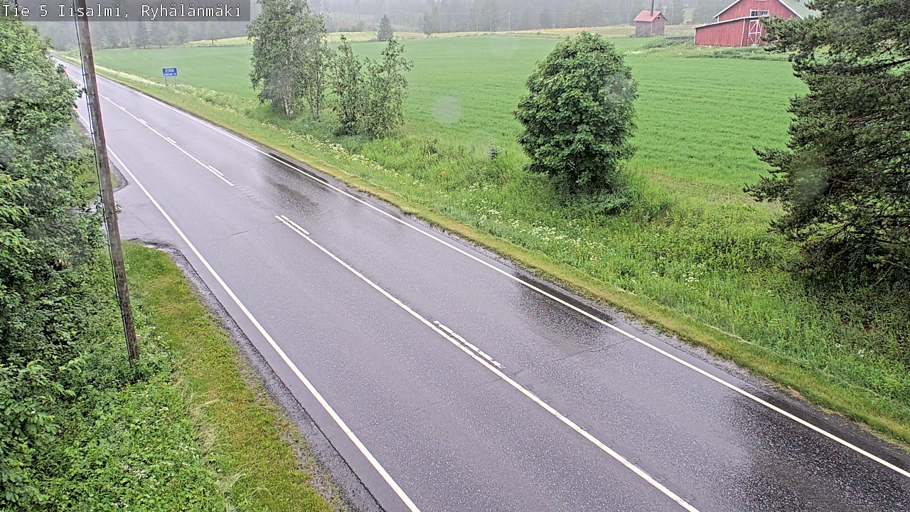 Weather Camera Image Road 5 Iisalmi, Ryhälänmäki, Iisalmi, Pohjois-Savo