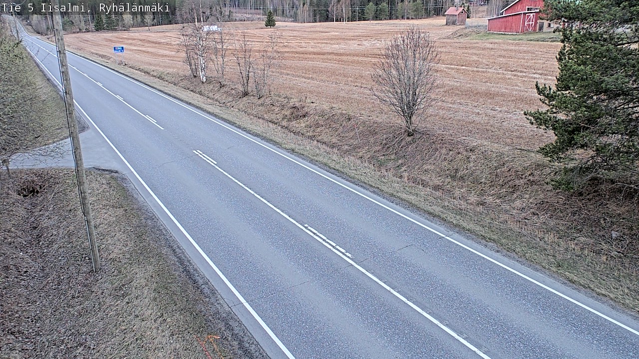 Weather Camera Image Väg 5 Idensalmi, Ryhälänmäki, Iisalmi, Pohjois-Savo