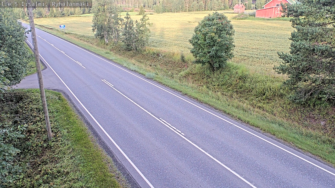 Weather Camera Image Road 5 Iisalmi, Ryhälänmäki, Iisalmi, Pohjois-Savo
