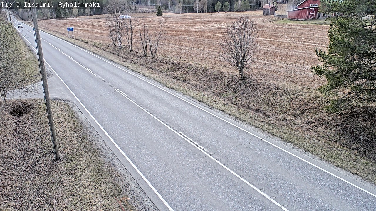 Weather Camera Image Väg 5 Idensalmi, Ryhälänmäki, Iisalmi, Pohjois-Savo
