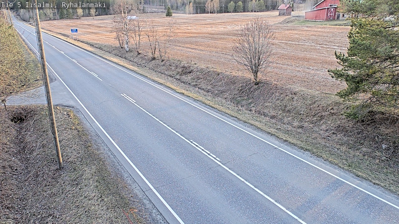 Weather Camera Image Väg 5 Idensalmi, Ryhälänmäki, Iisalmi, Pohjois-Savo