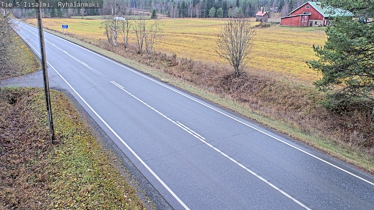 Weather Camera Image Väg 5 Idensalmi, Ryhälänmäki, Iisalmi, Pohjois-Savo