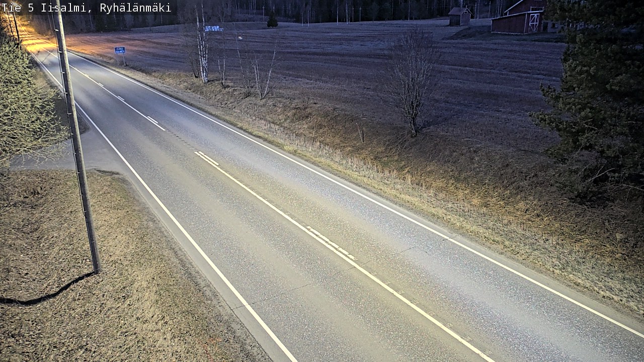 Weather Camera Image Väg 5 Idensalmi, Ryhälänmäki, Iisalmi, Pohjois-Savo