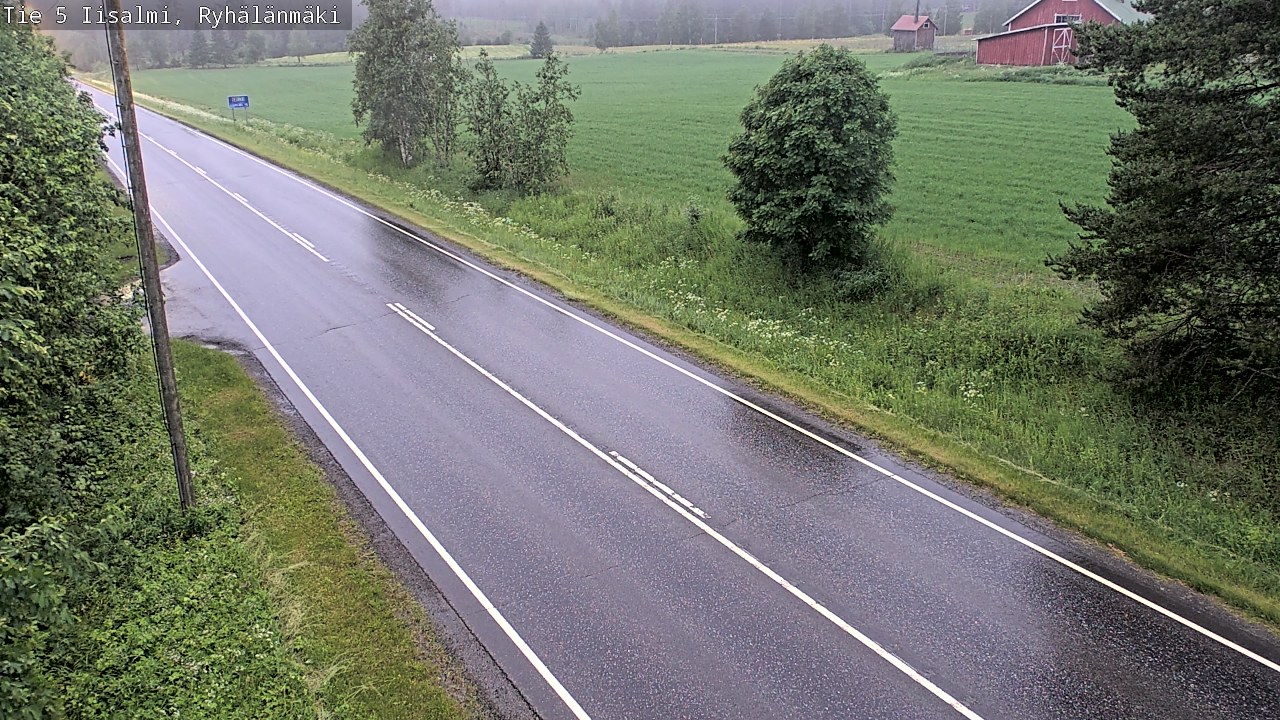 Weather Camera Image Road 5 Iisalmi, Ryhälänmäki, Iisalmi, Pohjois-Savo