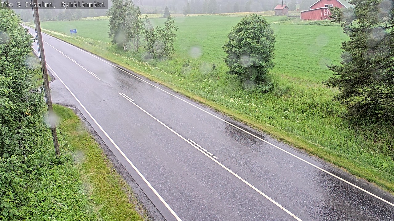 Weather Camera Image Road 5 Iisalmi, Ryhälänmäki, Iisalmi, Pohjois-Savo