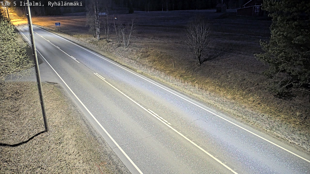 Weather Camera Image Väg 5 Idensalmi, Ryhälänmäki, Iisalmi, Pohjois-Savo