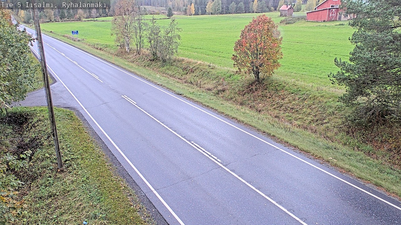 Weather Camera Image Road 5 Iisalmi, Ryhälänmäki, Iisalmi, Pohjois-Savo