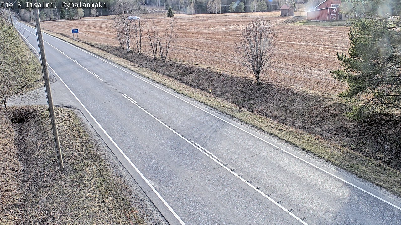 Weather Camera Image Väg 5 Idensalmi, Ryhälänmäki, Iisalmi, Pohjois-Savo