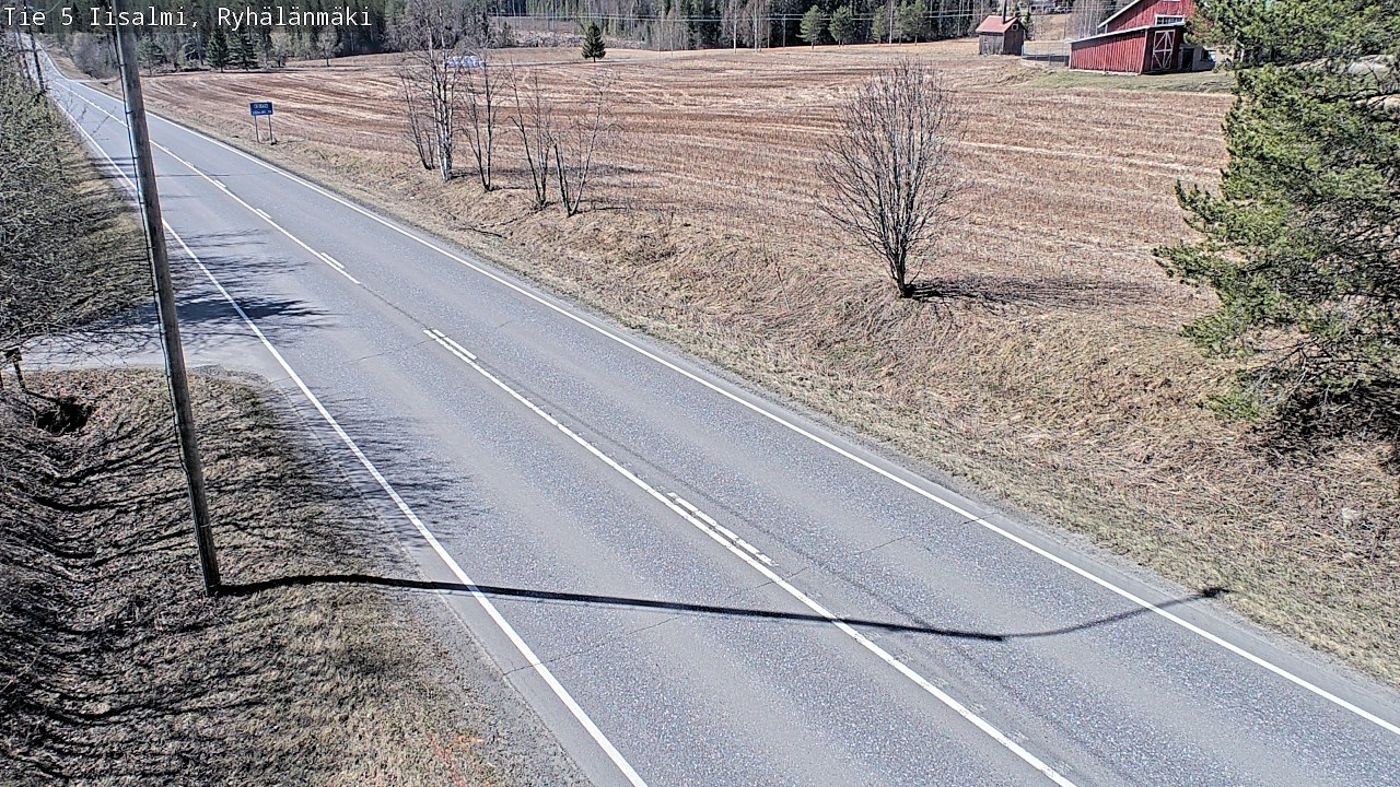 Weather Camera Image Väg 5 Idensalmi, Ryhälänmäki, Iisalmi, Pohjois-Savo