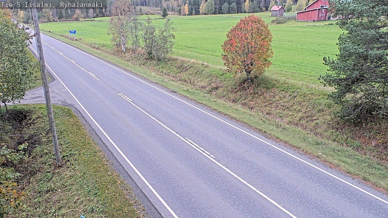 Weather Camera Image Väg 5 Idensalmi, Ryhälänmäki, Iisalmi, Pohjois-Savo