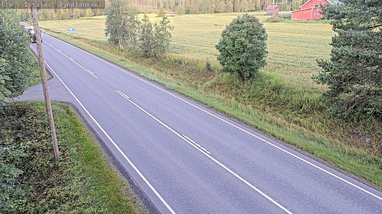 Weather Camera Image Road 5 Iisalmi, Ryhälänmäki, Iisalmi, Pohjois-Savo