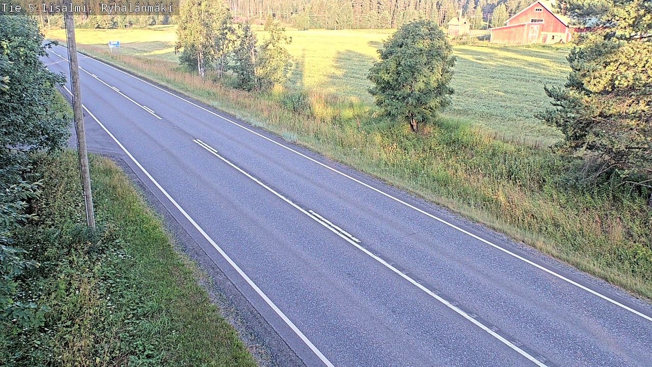 Weather Camera Image Road 5 Iisalmi, Ryhälänmäki, Iisalmi, Pohjois-Savo