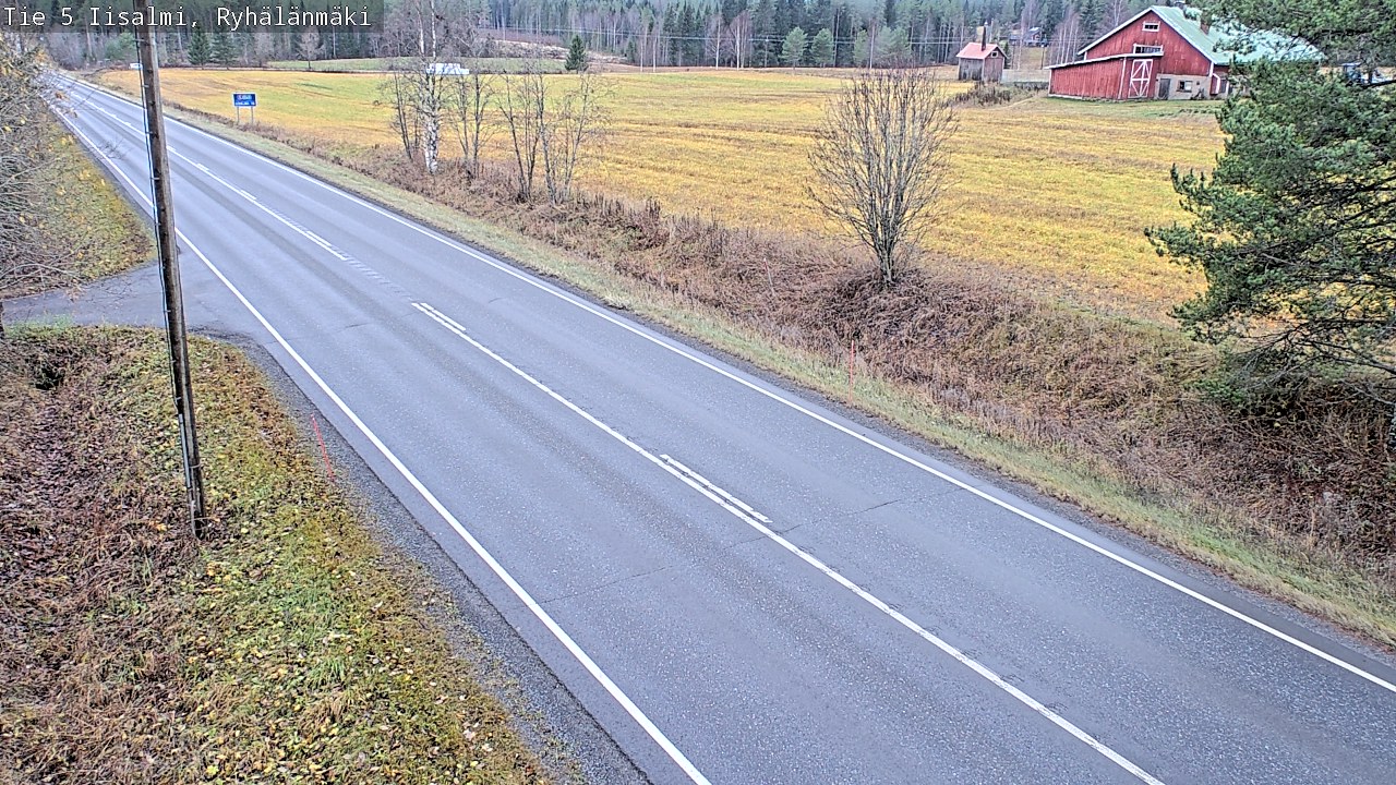 Weather Camera Image Väg 5 Idensalmi, Ryhälänmäki, Iisalmi, Pohjois-Savo