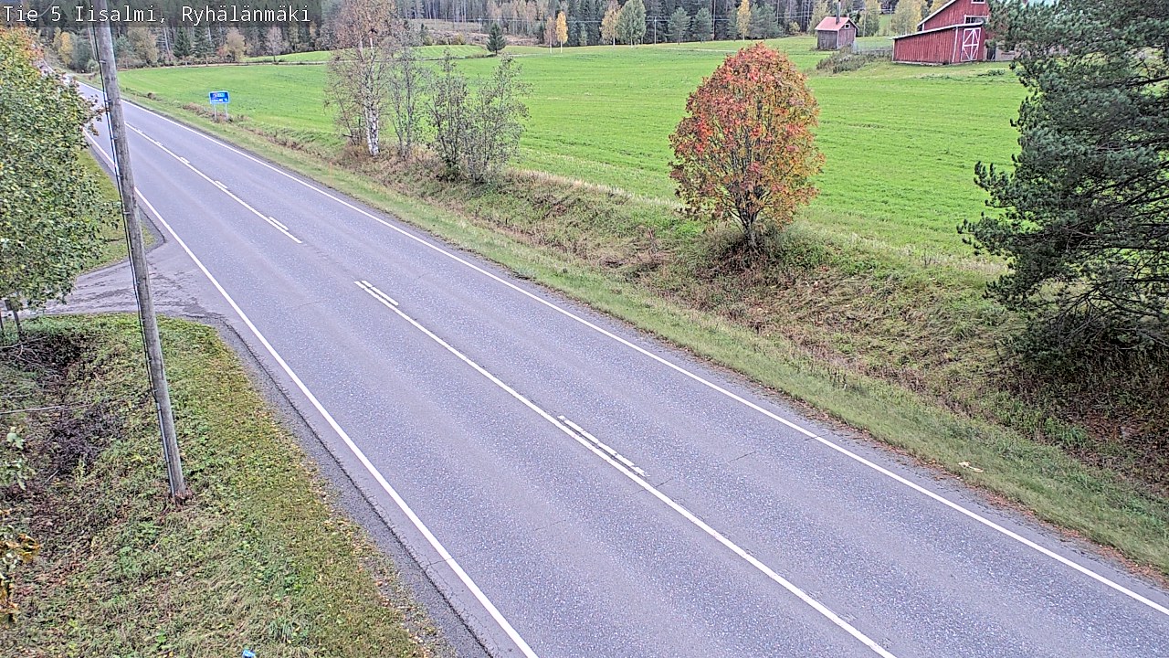 Weather Camera Image Väg 5 Idensalmi, Ryhälänmäki, Iisalmi, Pohjois-Savo