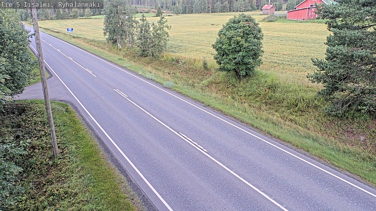 Weather Camera Image Road 5 Iisalmi, Ryhälänmäki, Iisalmi, Pohjois-Savo
