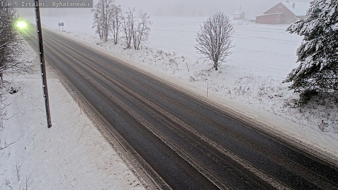 Weather Camera Image Road 5 Iisalmi, Ryhälänmäki, Iisalmi, Pohjois-Savo