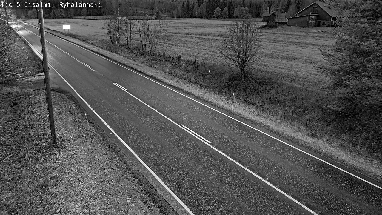 Weather Camera Image Road 5 Iisalmi, Ryhälänmäki, Iisalmi, Pohjois-Savo