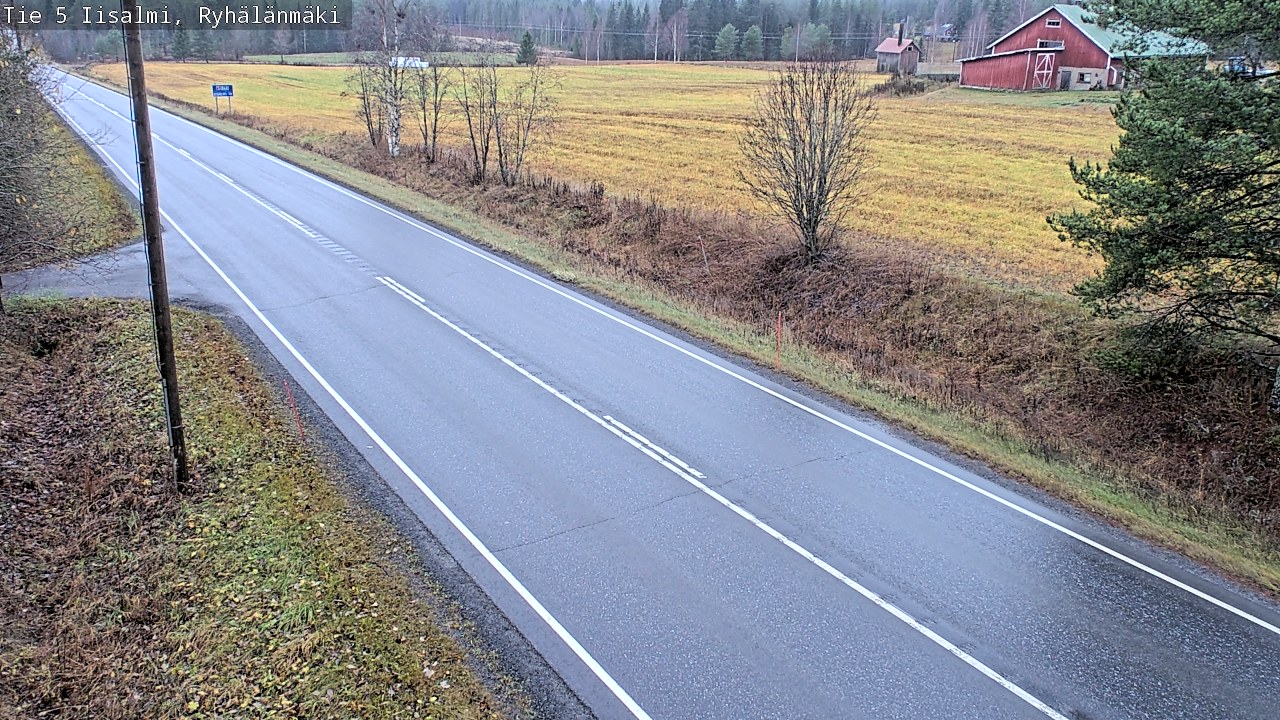 Weather Camera Image Road 5 Iisalmi, Ryhälänmäki, Iisalmi, Pohjois-Savo