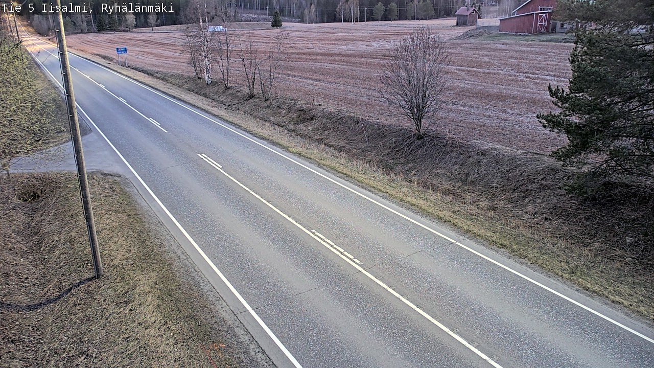 Weather Camera Image Väg 5 Idensalmi, Ryhälänmäki, Iisalmi, Pohjois-Savo