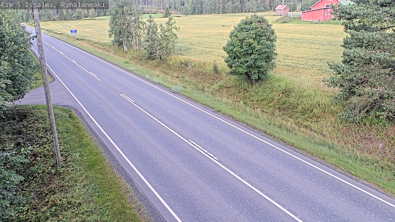Weather Camera Image Road 5 Iisalmi, Ryhälänmäki, Iisalmi, Pohjois-Savo
