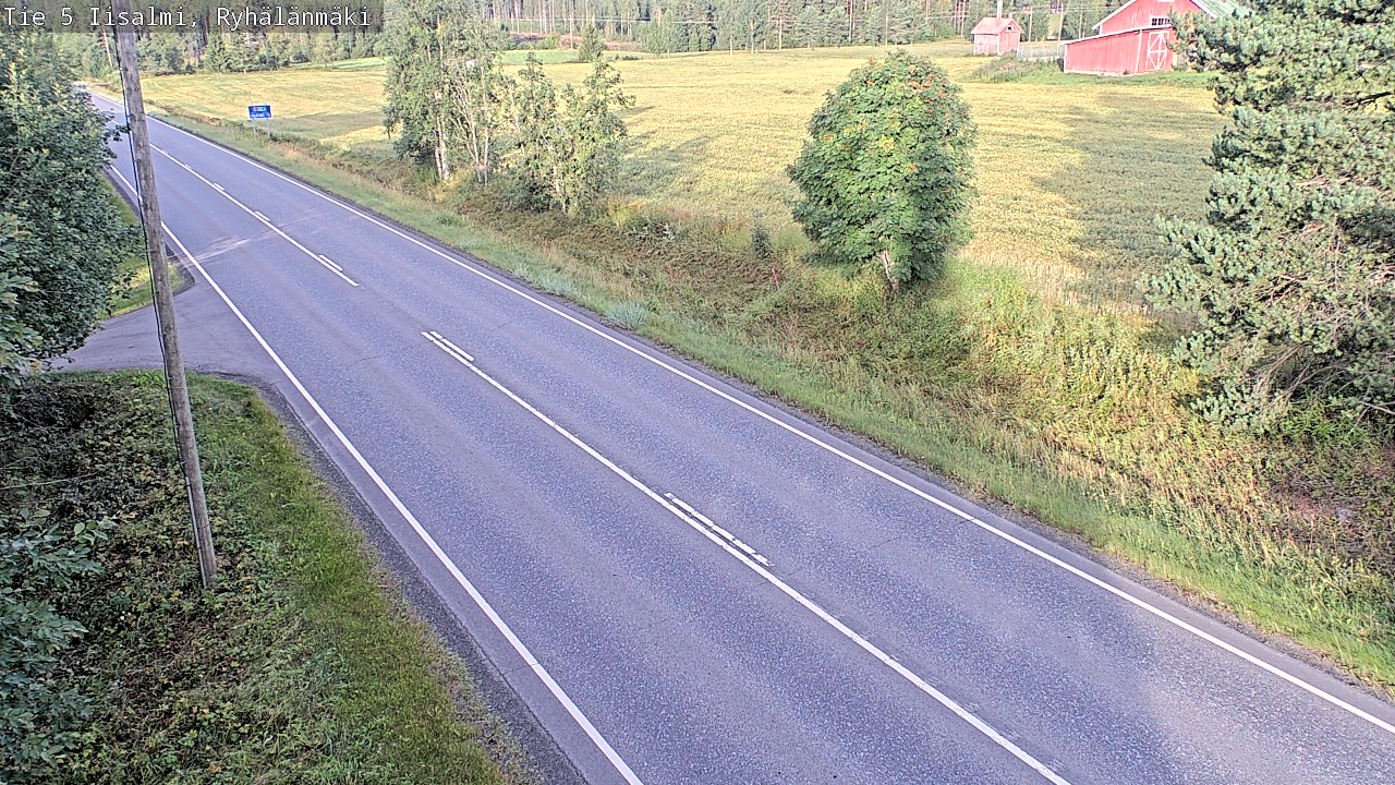 Weather Camera Image Road 5 Iisalmi, Ryhälänmäki, Iisalmi, Pohjois-Savo