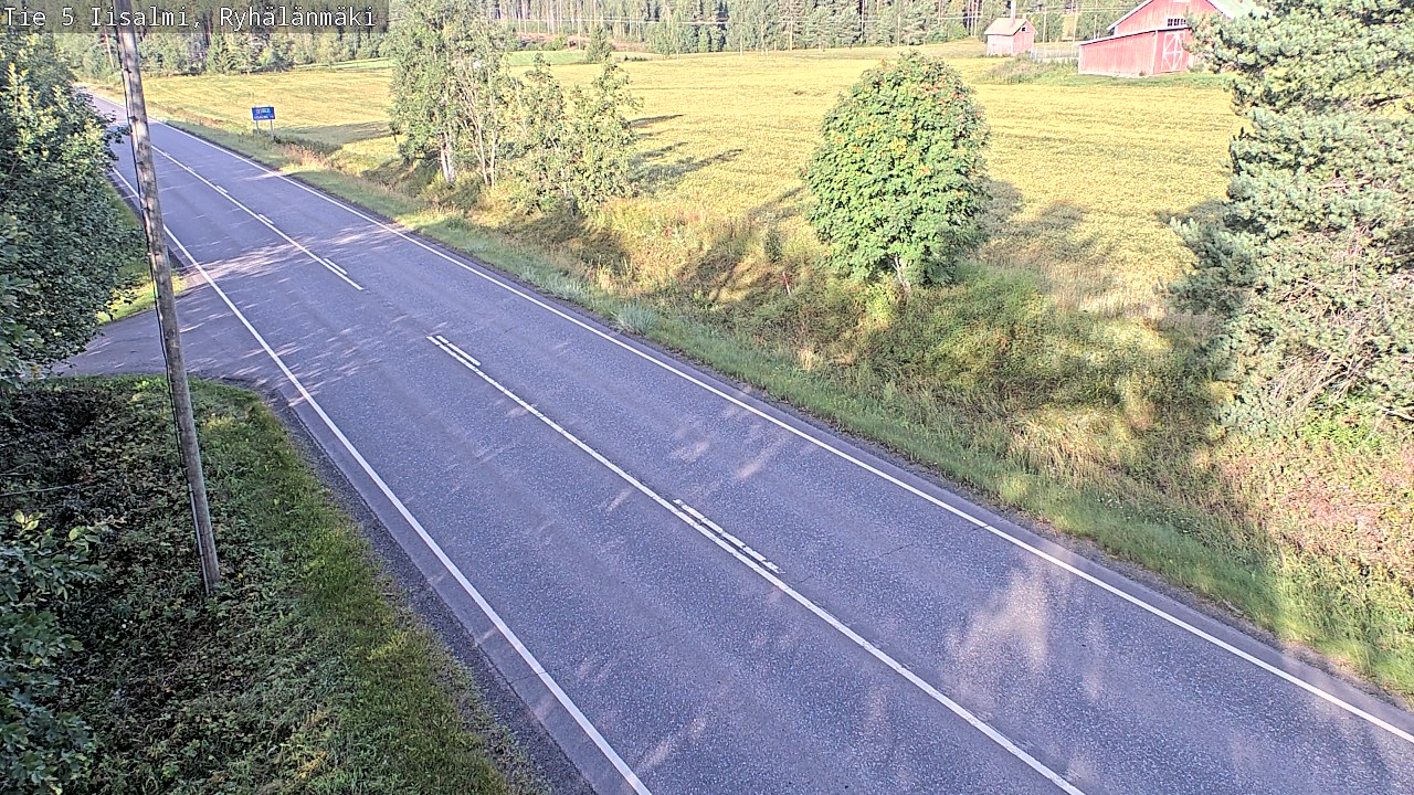 Weather Camera Image Road 5 Iisalmi, Ryhälänmäki, Iisalmi, Pohjois-Savo