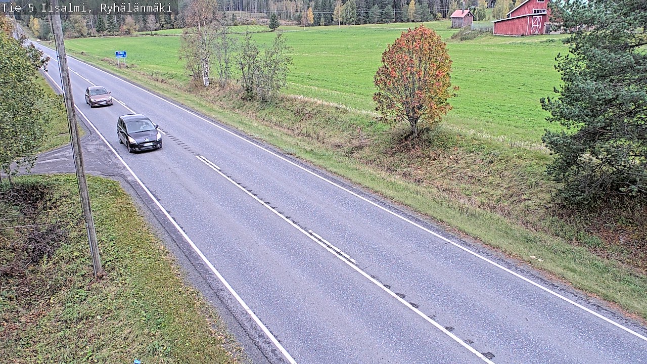 Weather Camera Image Väg 5 Idensalmi, Ryhälänmäki, Iisalmi, Pohjois-Savo