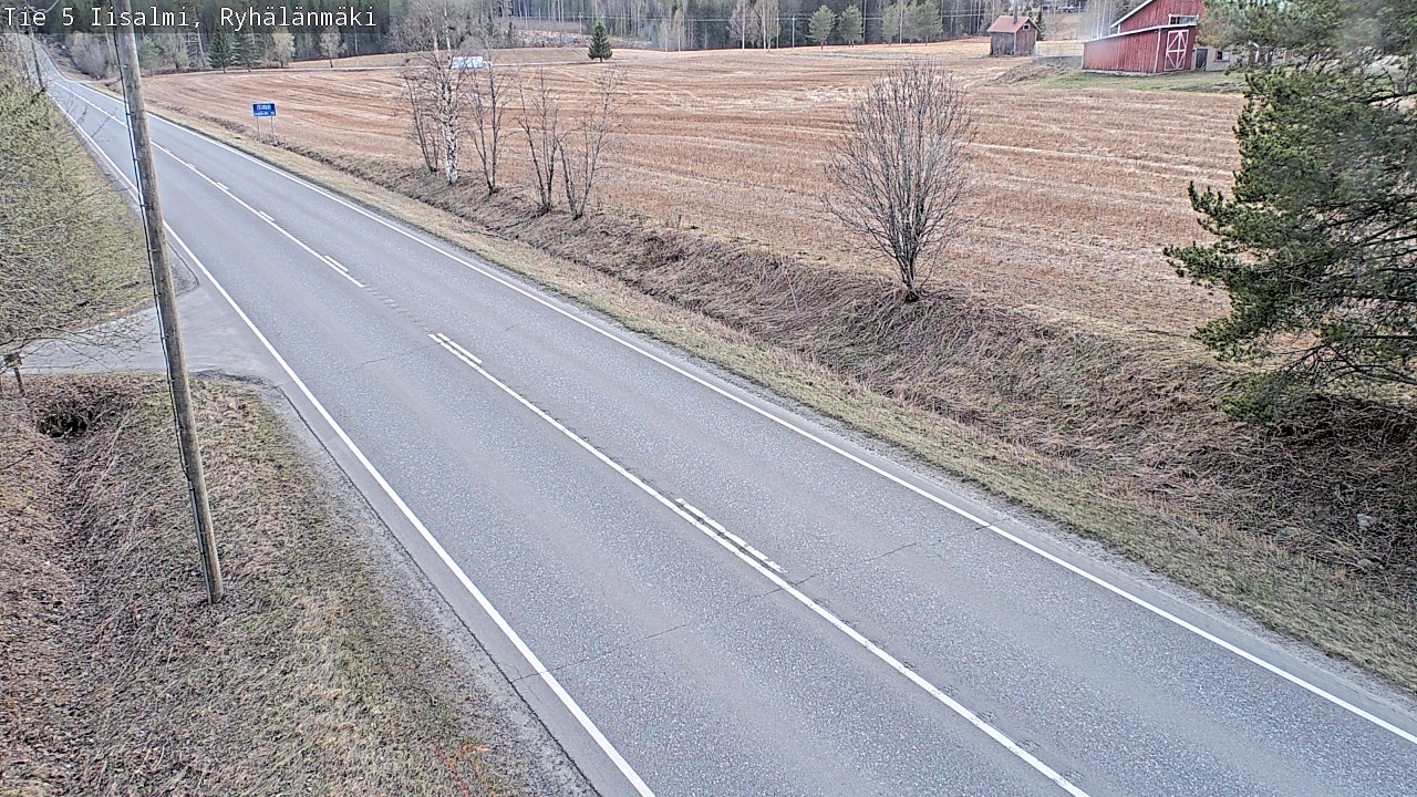 Weather Camera Image Väg 5 Idensalmi, Ryhälänmäki, Iisalmi, Pohjois-Savo
