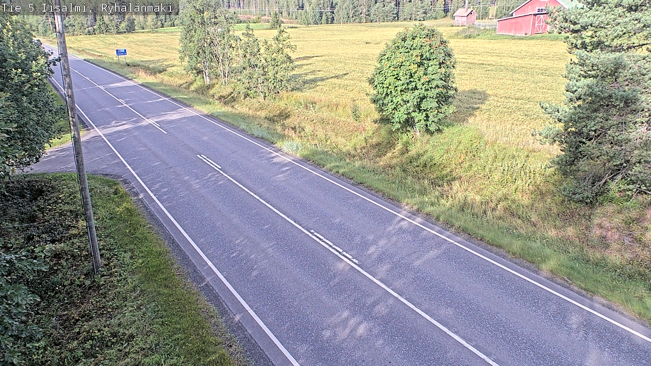Weather Camera Image Väg 5 Idensalmi, Ryhälänmäki, Iisalmi, Pohjois-Savo