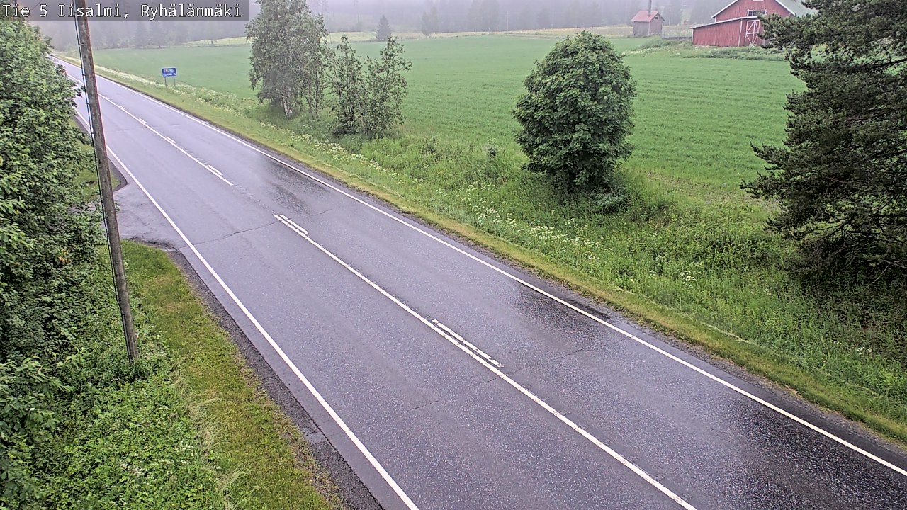 Weather Camera Image Road 5 Iisalmi, Ryhälänmäki, Iisalmi, Pohjois-Savo