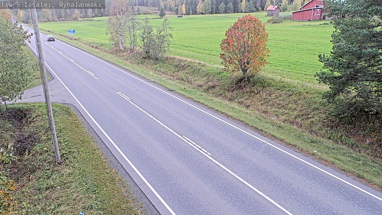 Weather Camera Image Väg 5 Idensalmi, Ryhälänmäki, Iisalmi, Pohjois-Savo