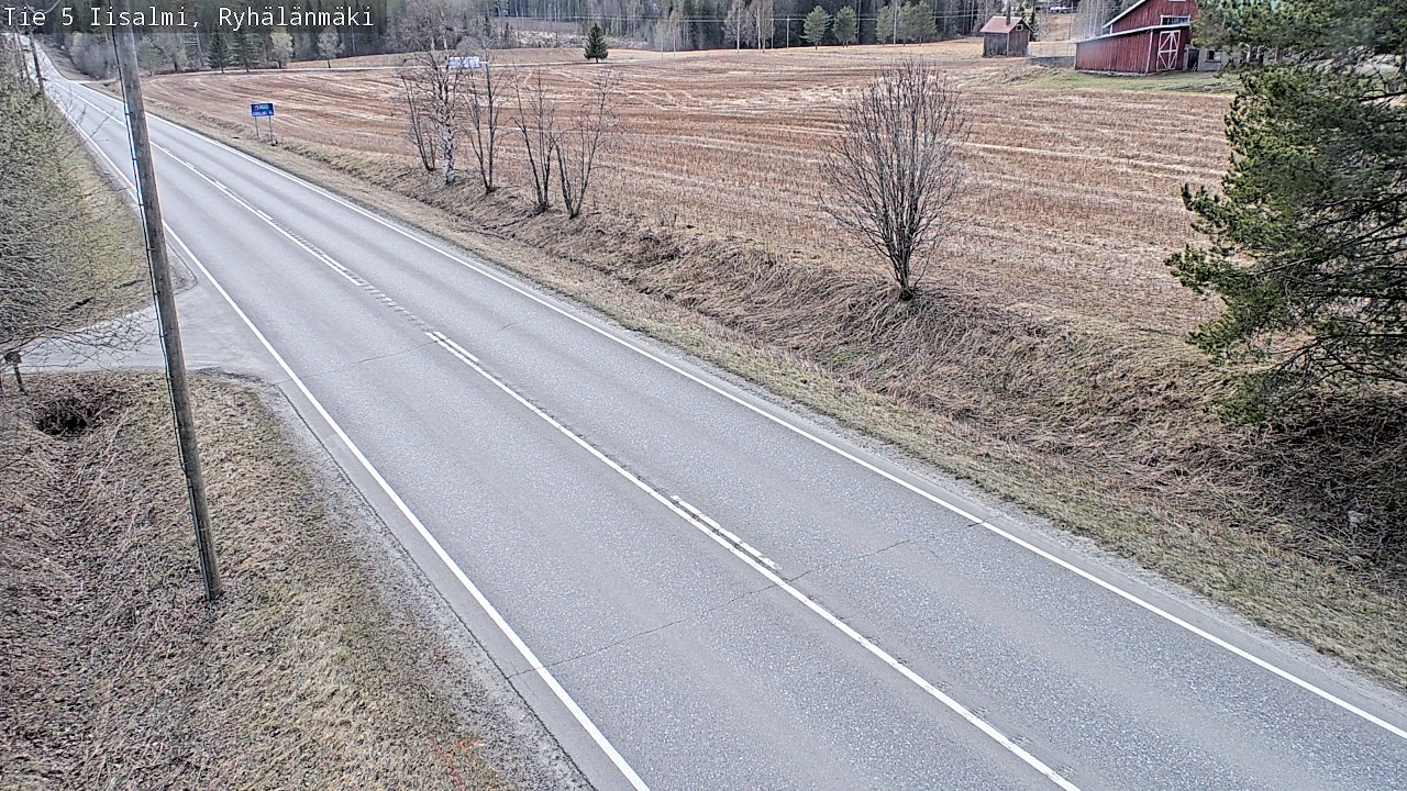 Weather Camera Image Väg 5 Idensalmi, Ryhälänmäki, Iisalmi, Pohjois-Savo