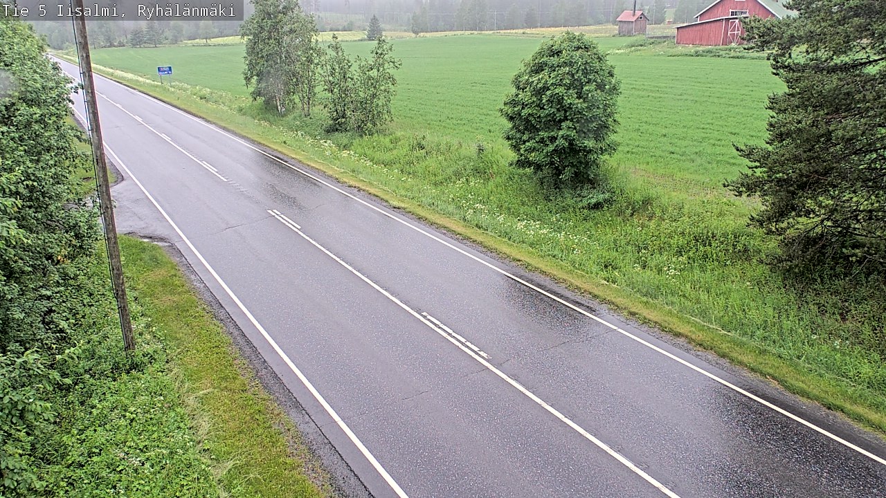 Weather Camera Image Road 5 Iisalmi, Ryhälänmäki, Iisalmi, Pohjois-Savo