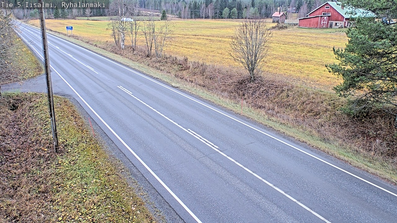 Weather Camera Image Väg 5 Idensalmi, Ryhälänmäki, Iisalmi, Pohjois-Savo