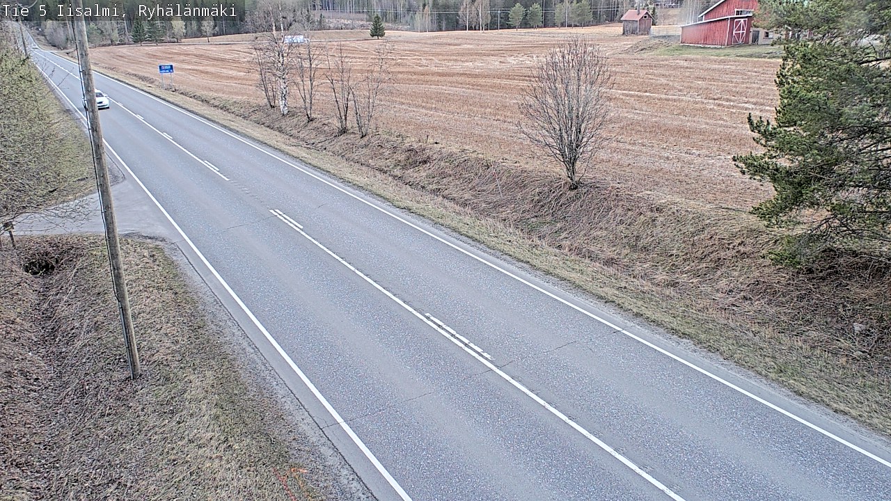 Weather Camera Image Väg 5 Idensalmi, Ryhälänmäki, Iisalmi, Pohjois-Savo