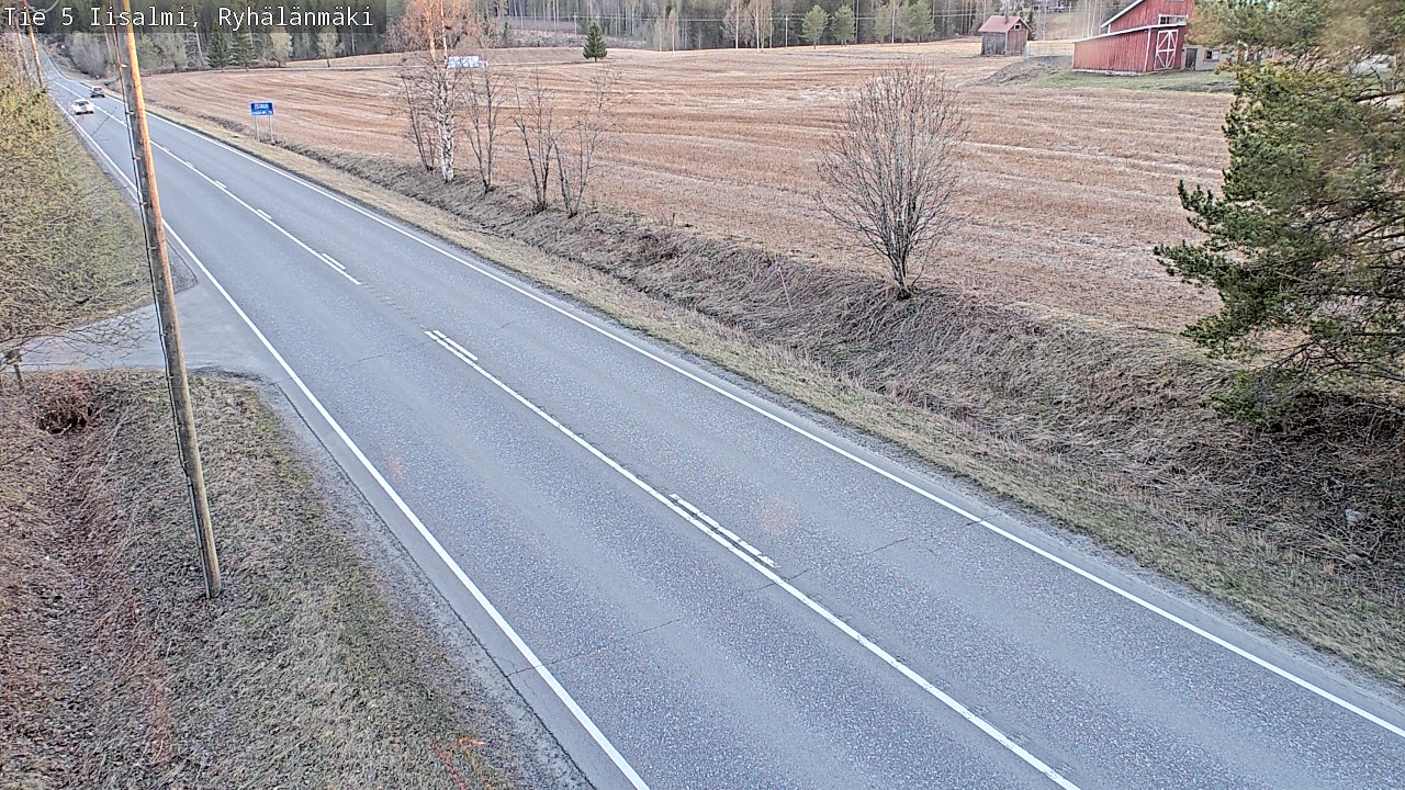 Weather Camera Image Väg 5 Idensalmi, Ryhälänmäki, Iisalmi, Pohjois-Savo