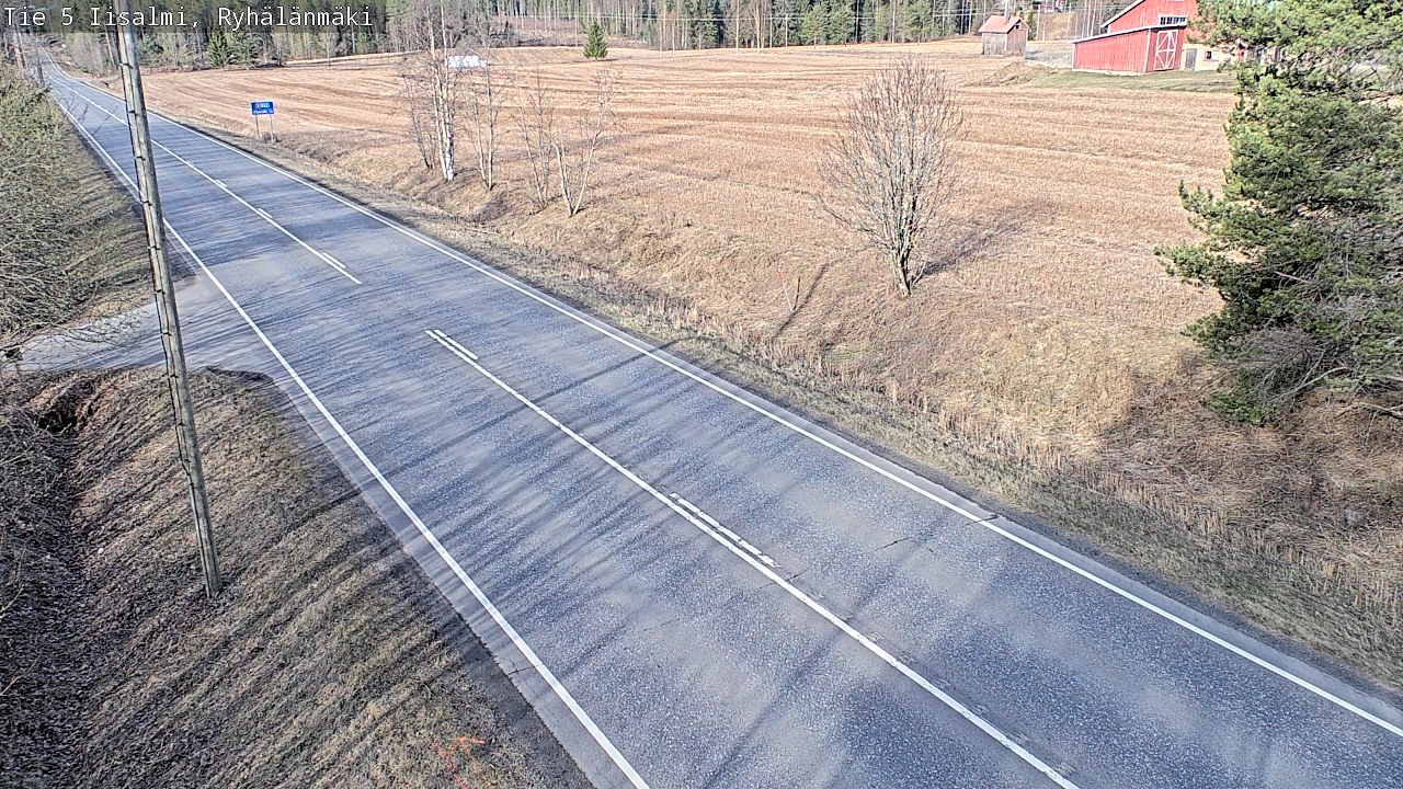 Weather Camera Image Väg 5 Idensalmi, Ryhälänmäki, Iisalmi, Pohjois-Savo