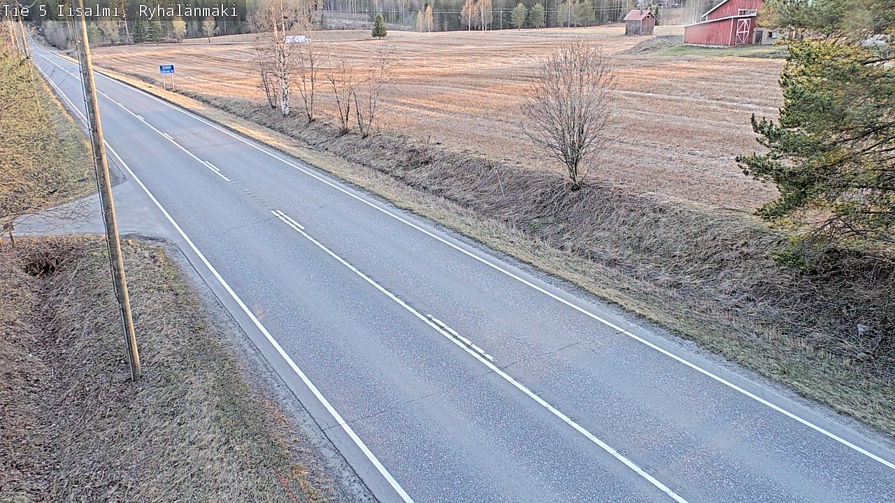 Weather Camera Image Väg 5 Idensalmi, Ryhälänmäki, Iisalmi, Pohjois-Savo