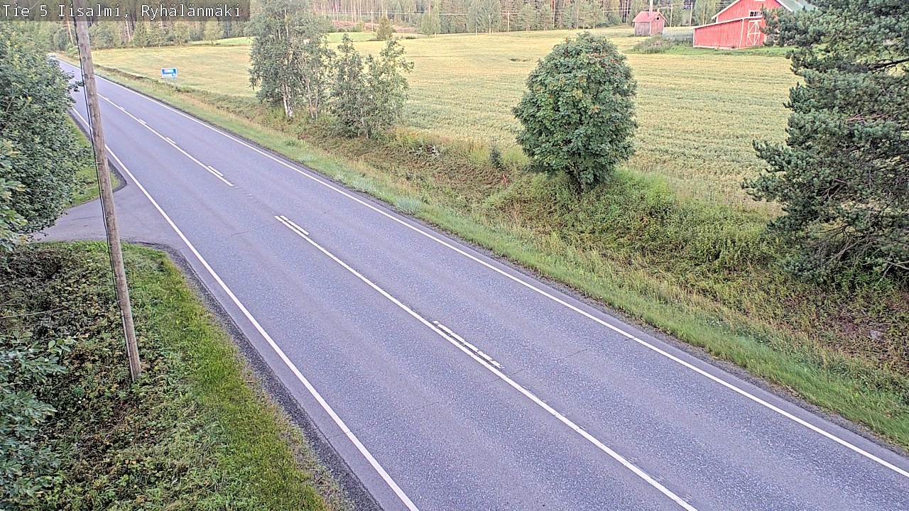 Weather Camera Image Road 5 Iisalmi, Ryhälänmäki, Iisalmi, Pohjois-Savo