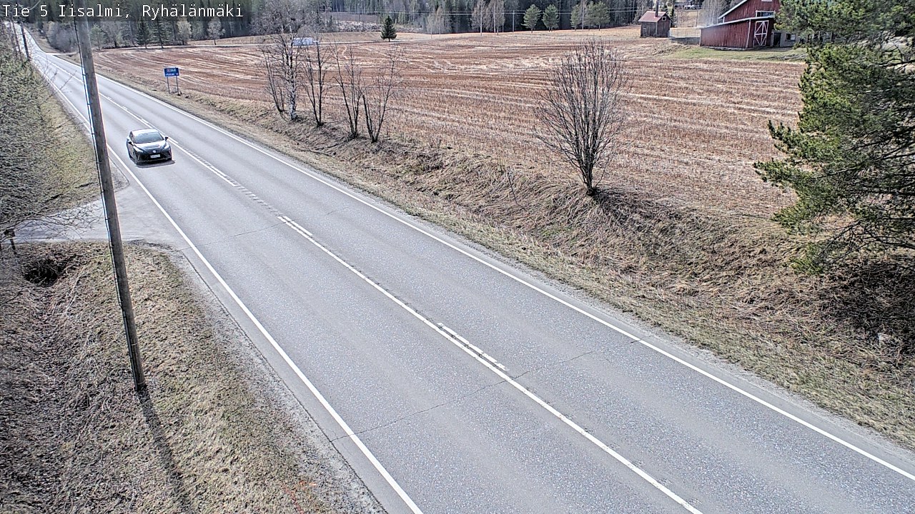 Weather Camera Image Väg 5 Idensalmi, Ryhälänmäki, Iisalmi, Pohjois-Savo
