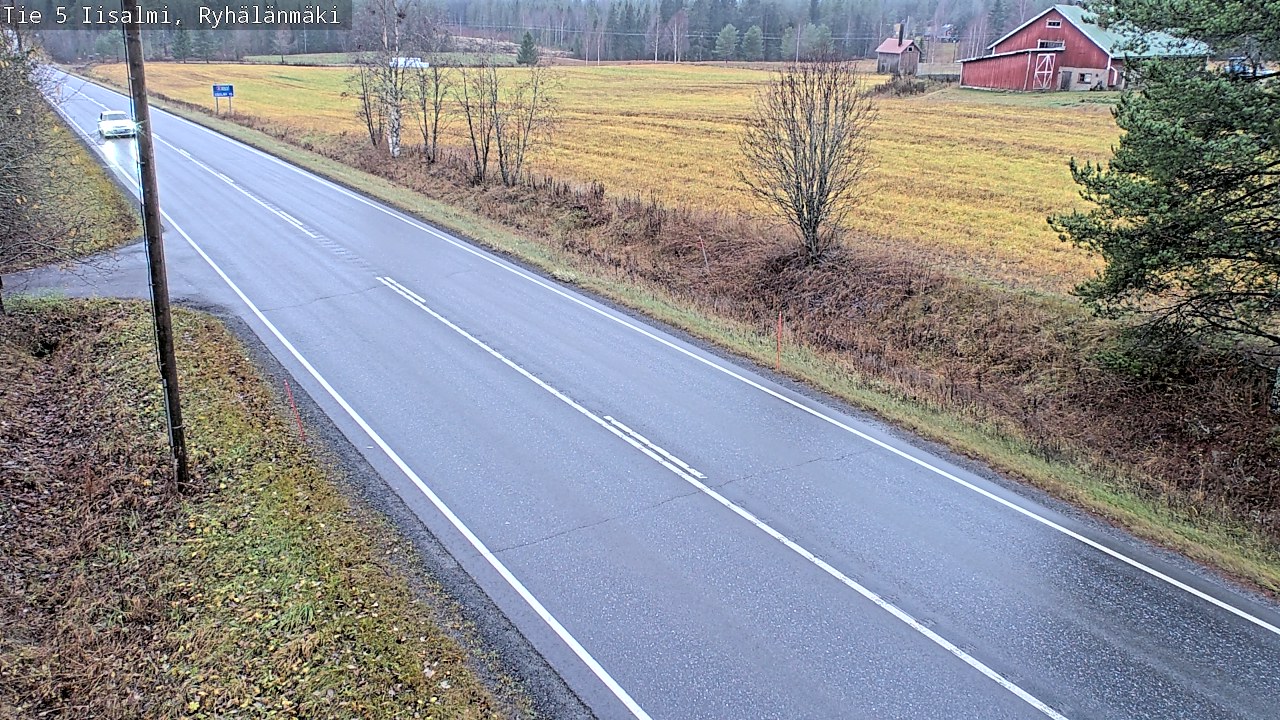 Weather Camera Image Road 5 Iisalmi, Ryhälänmäki, Iisalmi, Pohjois-Savo