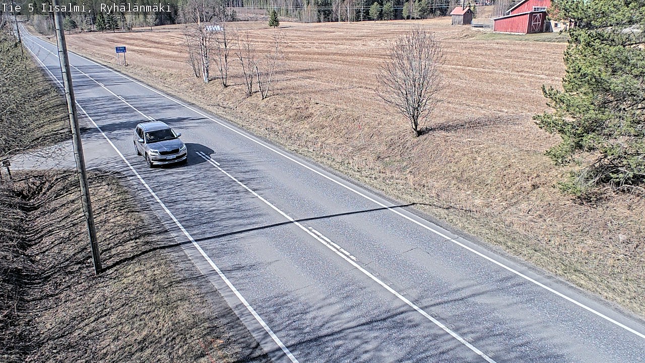 Weather Camera Image Väg 5 Idensalmi, Ryhälänmäki, Iisalmi, Pohjois-Savo