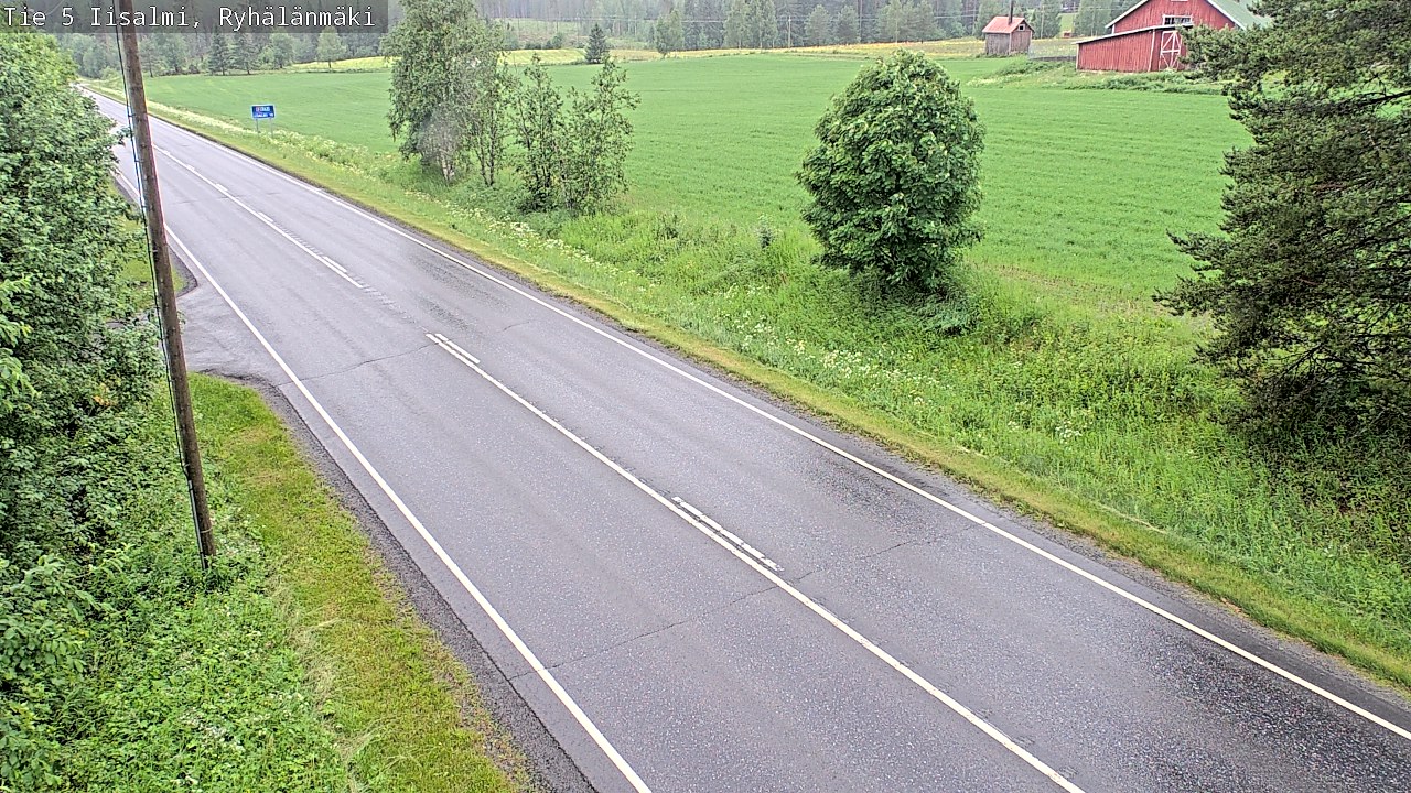 Weather Camera Image Road 5 Iisalmi, Ryhälänmäki, Iisalmi, Pohjois-Savo