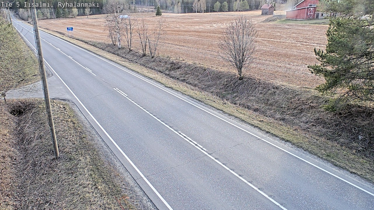 Weather Camera Image Väg 5 Idensalmi, Ryhälänmäki, Iisalmi, Pohjois-Savo