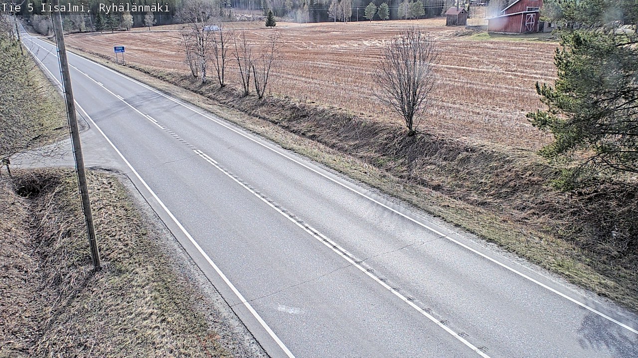 Weather Camera Image Väg 5 Idensalmi, Ryhälänmäki, Iisalmi, Pohjois-Savo