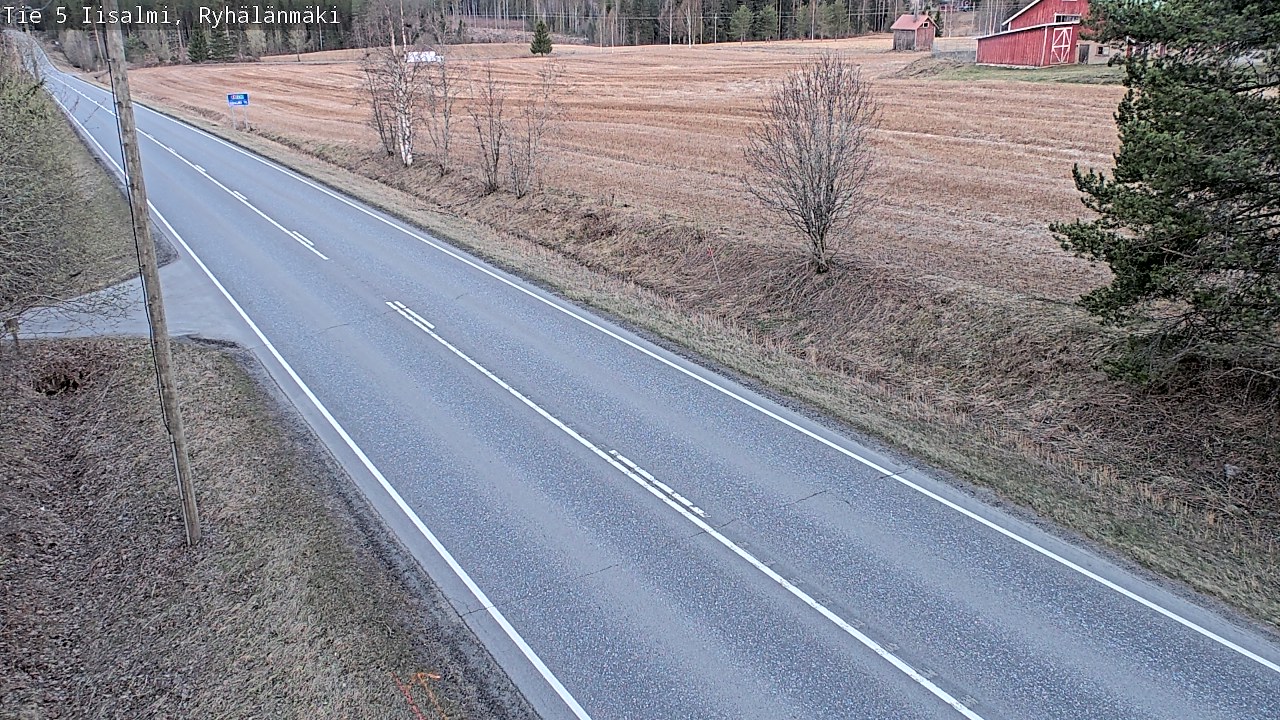 Weather Camera Image Väg 5 Idensalmi, Ryhälänmäki, Iisalmi, Pohjois-Savo