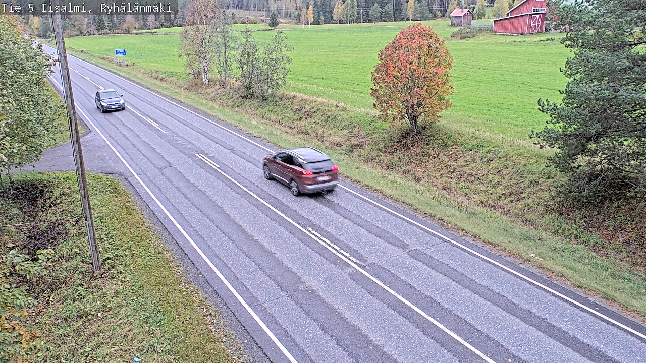 Weather Camera Image Road 5 Iisalmi, Ryhälänmäki, Iisalmi, Pohjois-Savo
