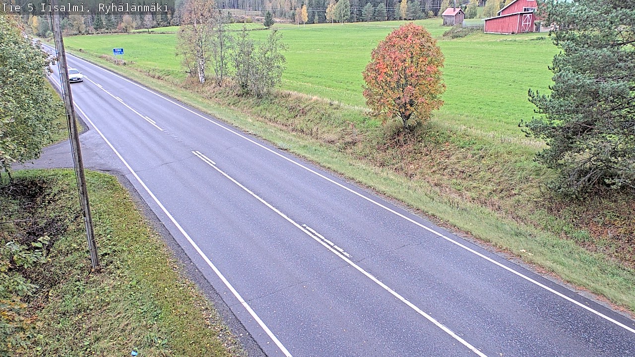 Weather Camera Image Road 5 Iisalmi, Ryhälänmäki, Iisalmi, Pohjois-Savo